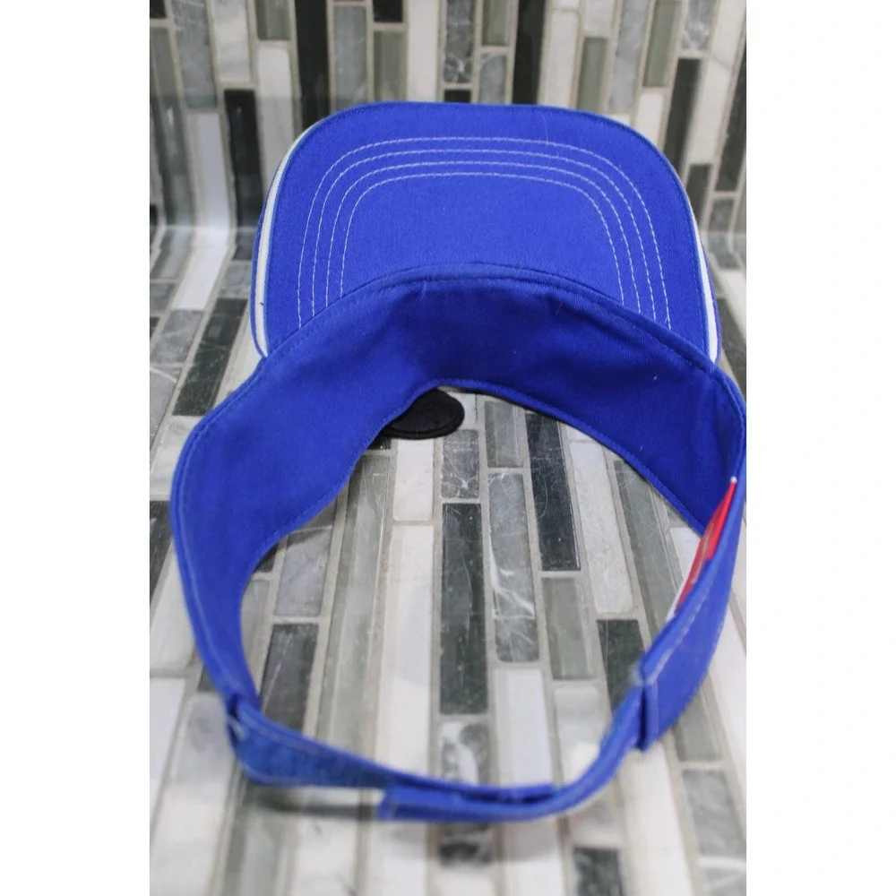 Vintage Disney Mickey Mouse Visor‎ Hat Disneyworld Blue Adjustable